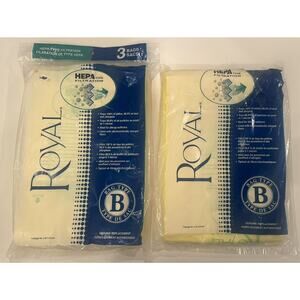 5 -NEW! OEM Royal HEPA Upright Paper Bag Filters 3-871075-001 Type B Filtration